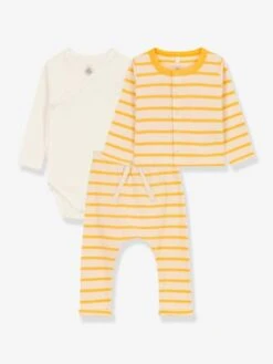 Ensemble Naissance 3 Pièces En Coton Bio PETIT BATEAU -Petit Bateau ensemble naissance 3 pieces en coton bio petit bateau 2