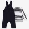 Ensemble Salopette Et Marinière PETIT BATEAU -Petit Bateau ensemble salopette et mariniere petit bateau