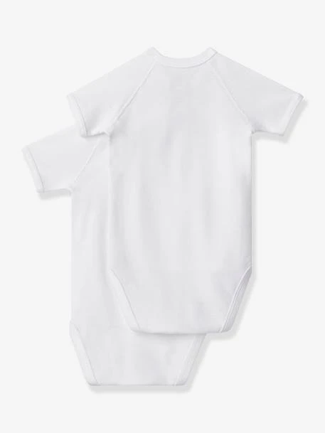 Lot De 2 Bodies Naissance Manches Courtes PETIT BATEAU 4 Lot De 2 Bodies Naissance Manches Courtes PETIT BATEAU – Image 2