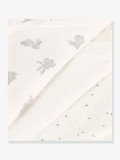 Petit Bateau 11 Lot De 3 Bodies Croisés Manches Courtes Lapins Bébé PETIT BATEAU