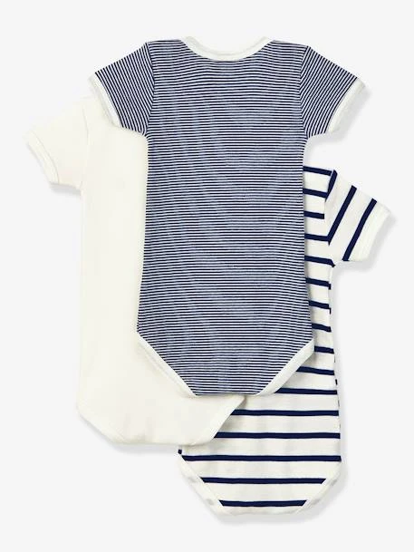 Lot De 3 Bodies Manches Courtes En Coton Bio PETIT BATEAU 4 Lot De 3 Bodies Manches Courtes En Coton Bio PETIT BATEAU â Image 2