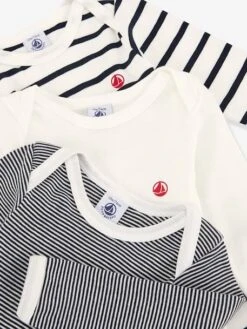 Lot De 3 Bodies Manches Longues PETIT BATEAU -Petit Bateau lot de 3 bodies manches longues petit bateau 2