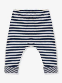 Pantalon Bébé Rayé En Tubique - PETIT BATEAU